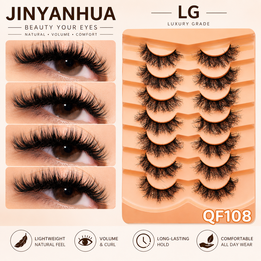 Different lash styles for eye shapes