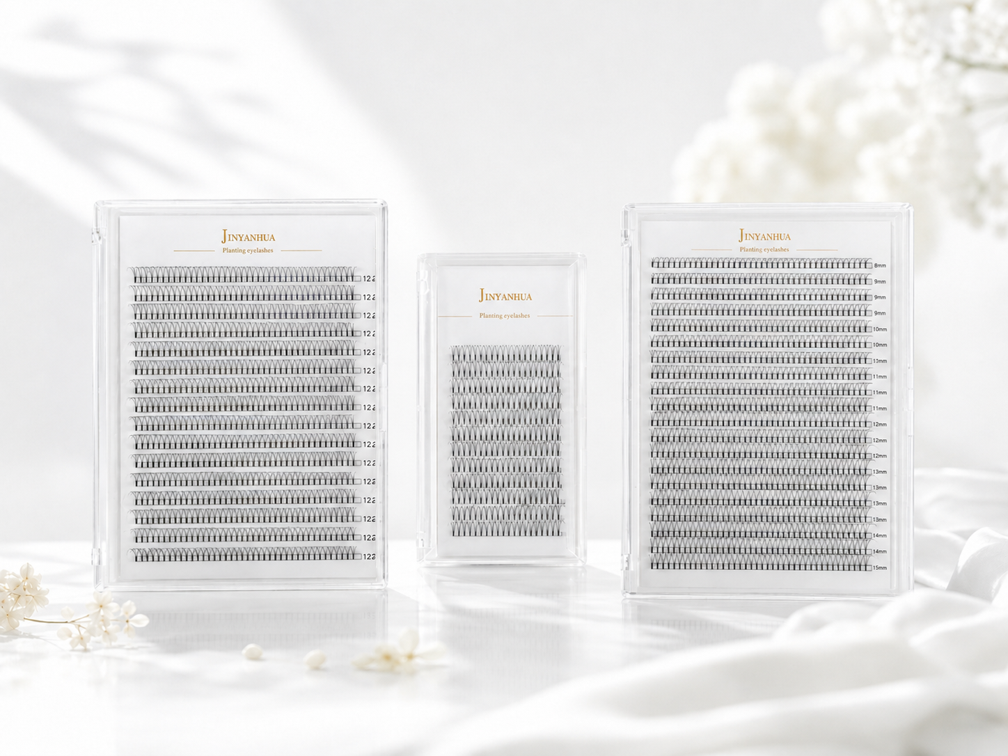Premade fans and volume lashes comparison