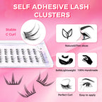 JINYANHUA Self-Stick Lashes - Summer Blue Tears