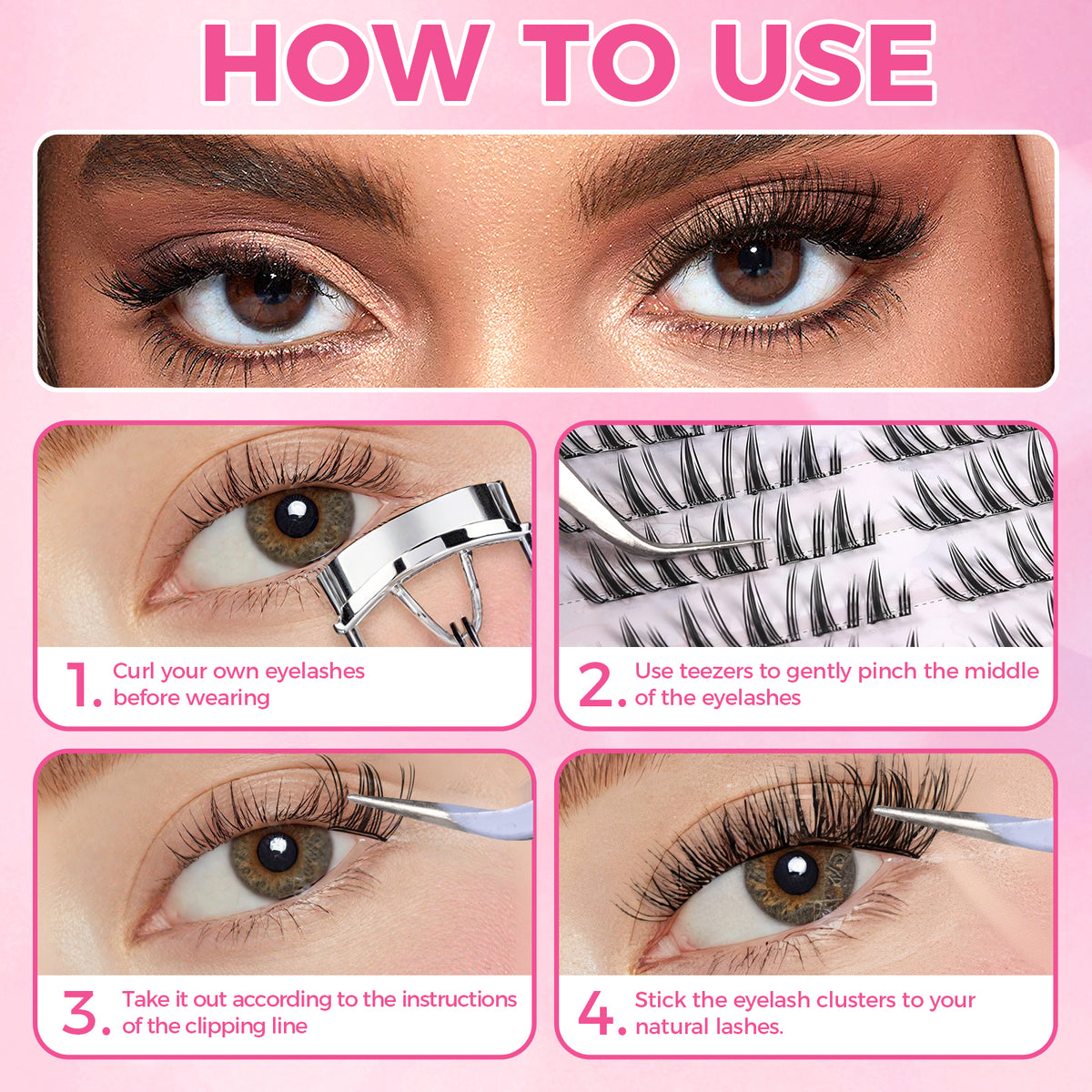 JINYANHUA Self-Stick Lashes - Sunflower