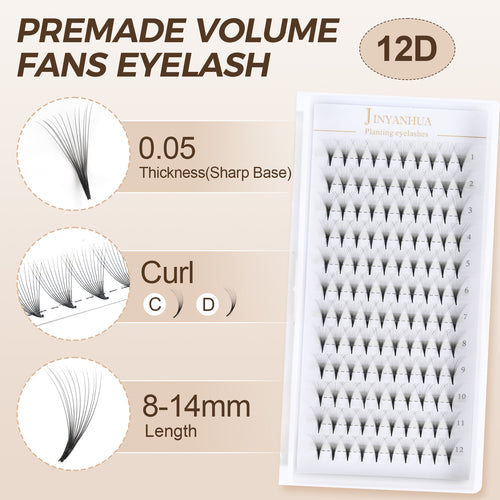 JINYANHUA 12D 0.05mm  tip trimming