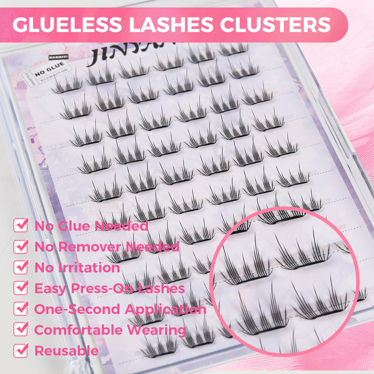 JINYANHUA Self-Stick Lashes - Kitty Lash