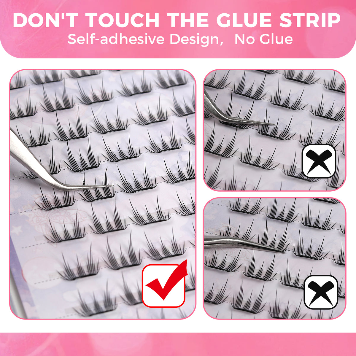 JINYANHUA Self-Stick Lashes - Kitty Lash