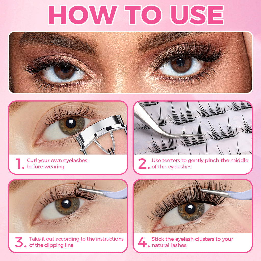 JINYANHUA Self-Stick Lashes - Kitty Lash