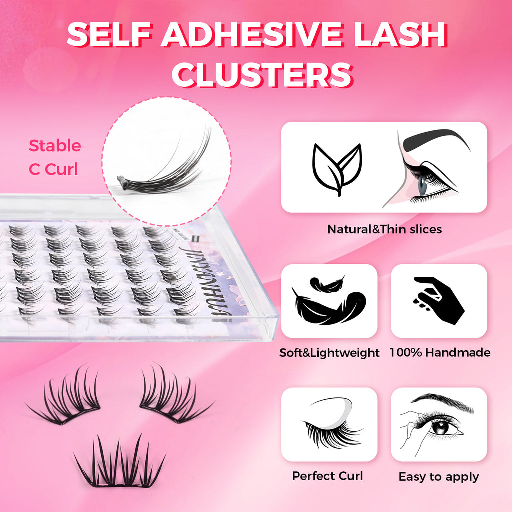 JINYANHUA Self-Stick Lashes - Velvet Lash