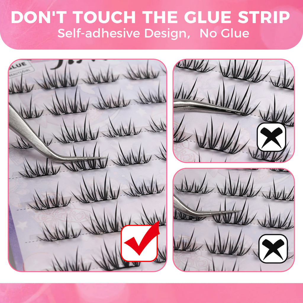 JINYANHUA Self-Stick Lashes - Velvet Lash