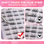 JINYANHUA Self-Stick Lashes - Velvet Lash