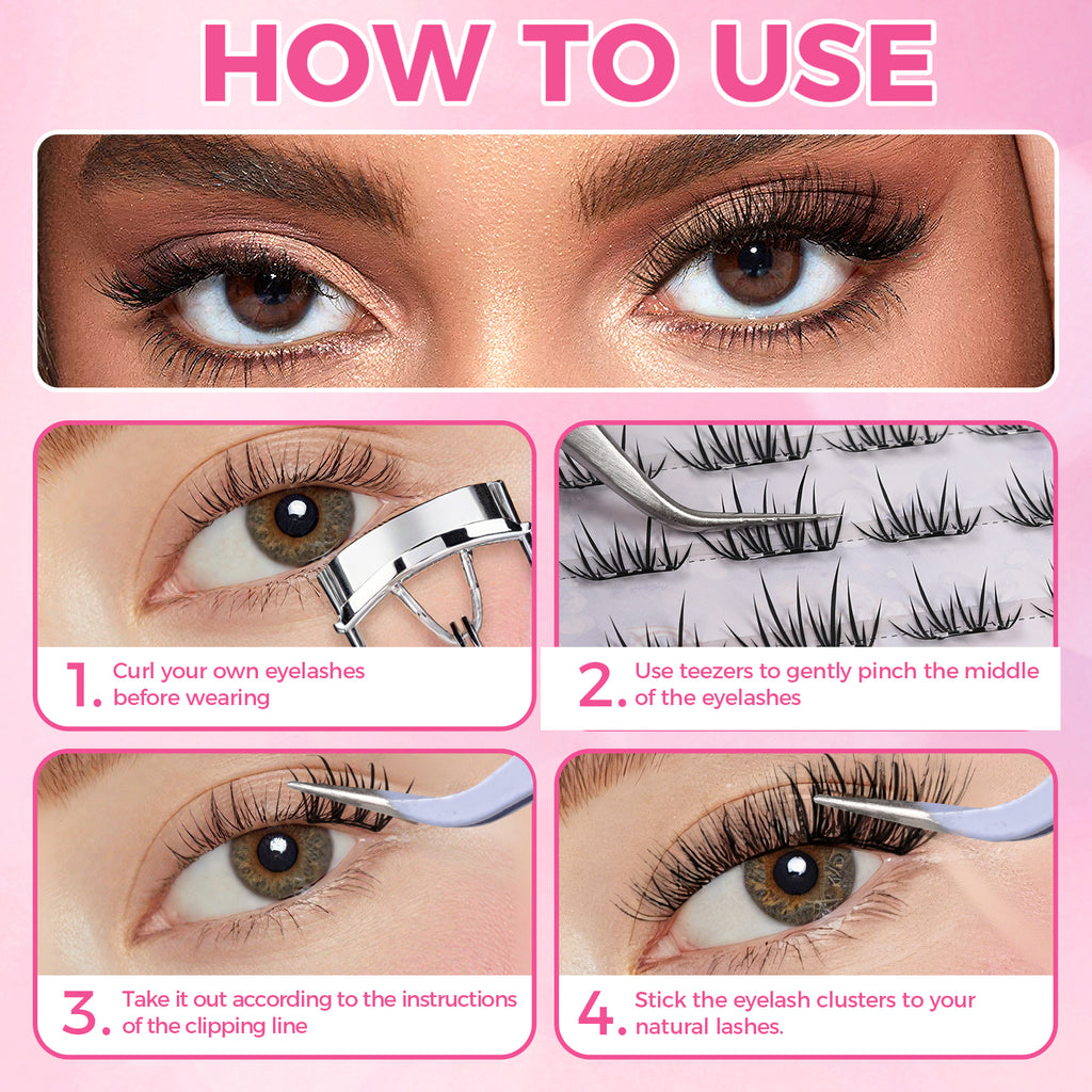 JINYANHUA Self-Stick Lashes - Velvet Lash