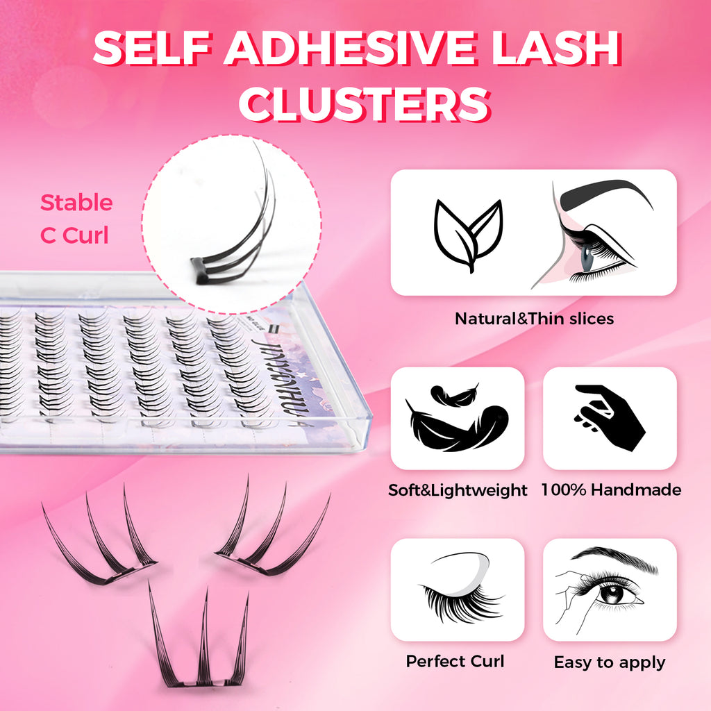 JINYANHUA Self-Stick Lashes - Girl Group 1.0