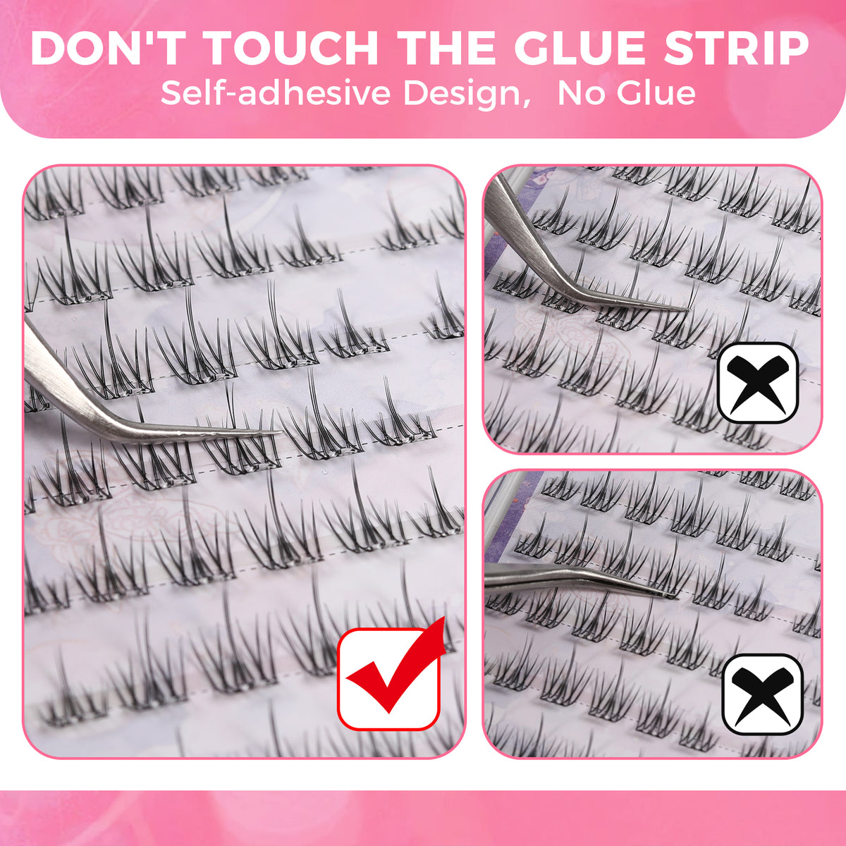 JINYANHUA Self-Stick Lashes - Natural Sunflower