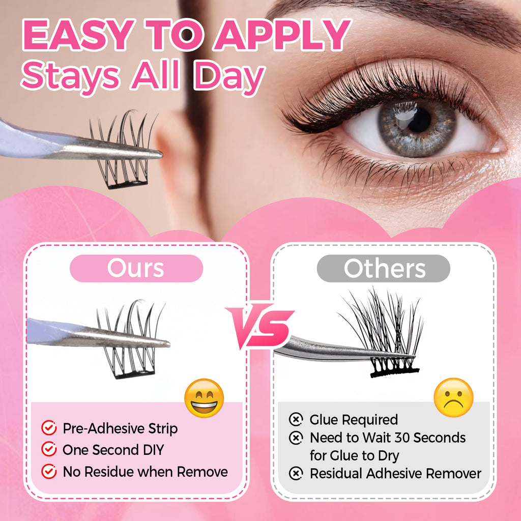 JINYANHUA Self-Stick Lashes - Natural Sunflower