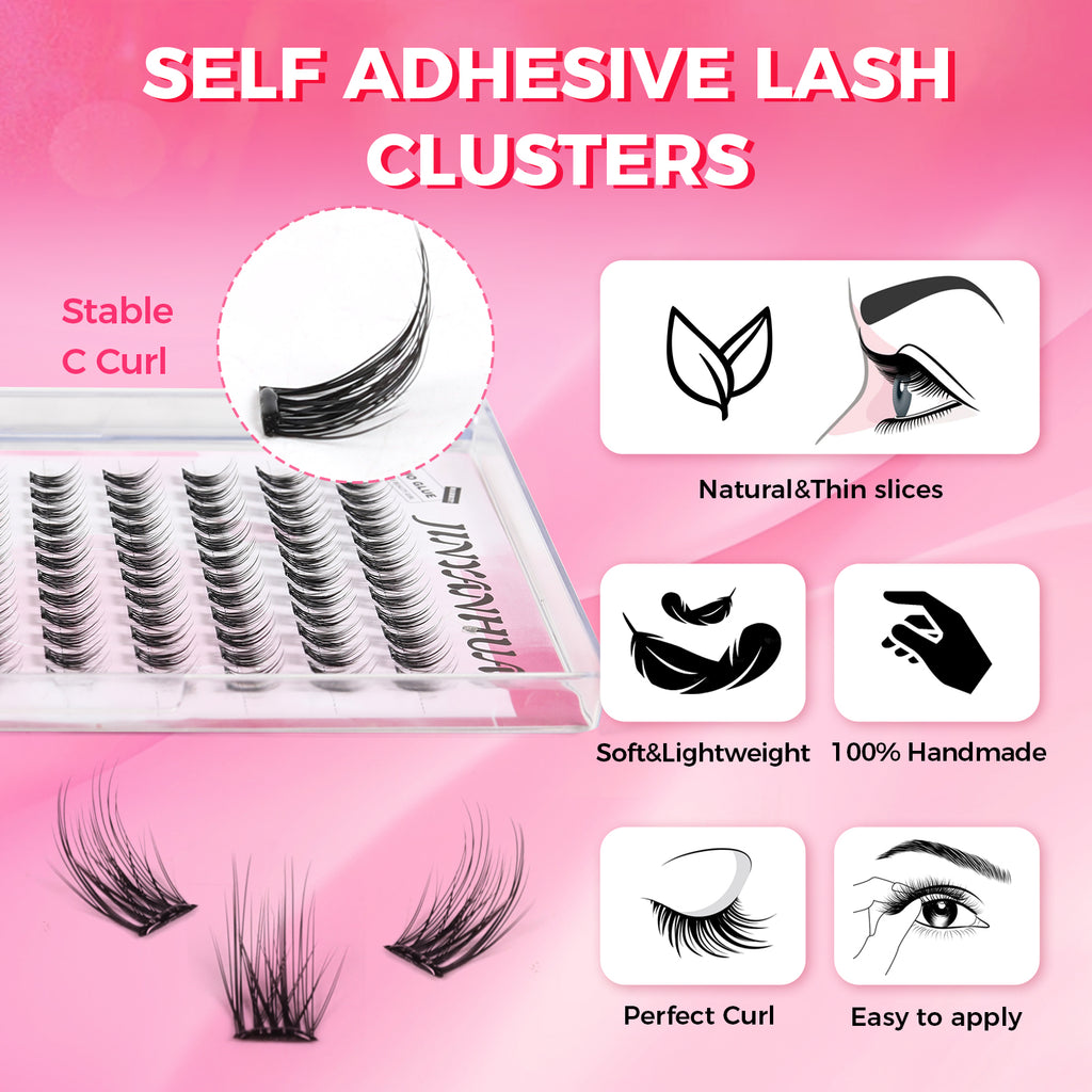 JINYANHUA Self-Stick Lashes - Rain Fan