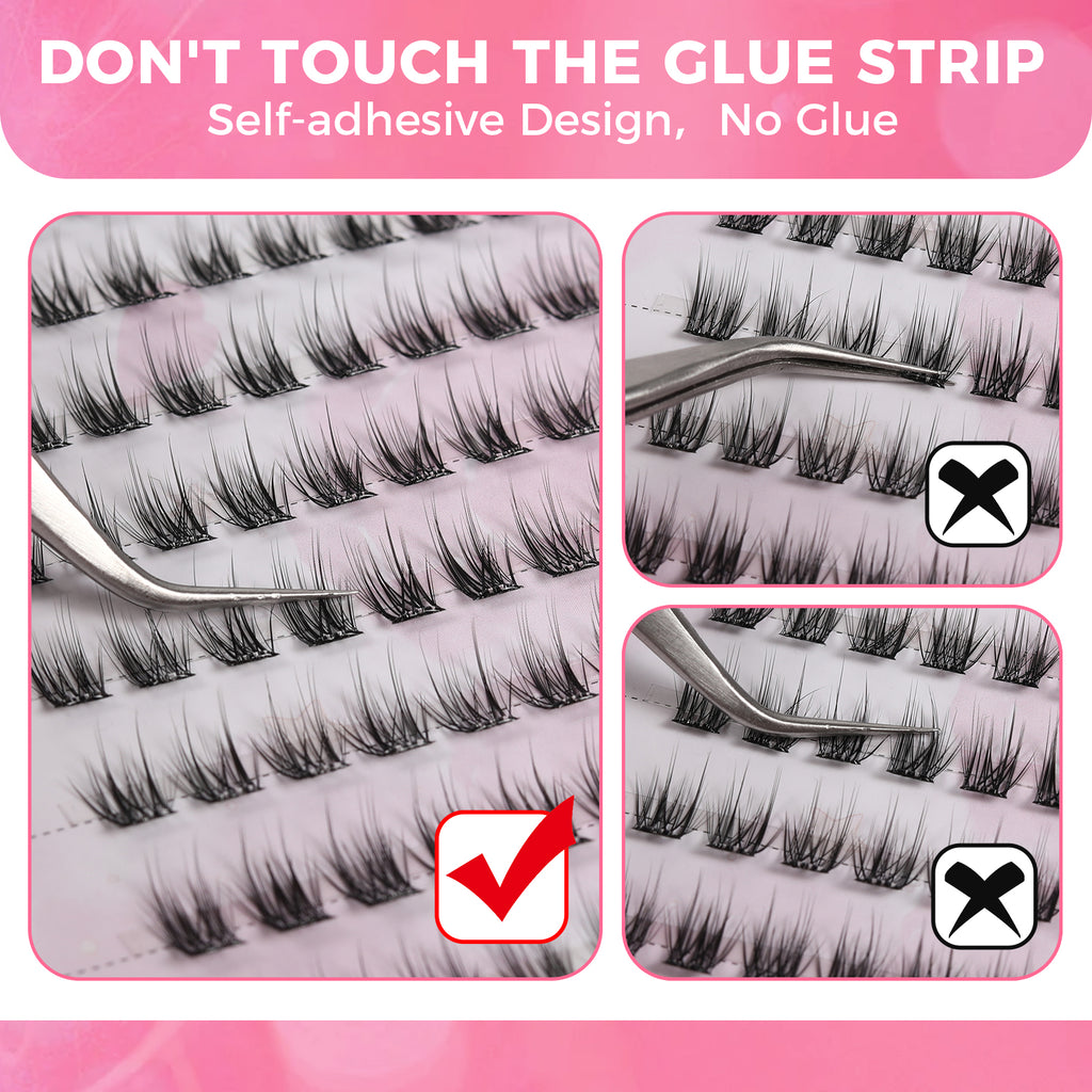JINYANHUA Self-Stick Lashes - Rain Fan