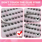 JINYANHUA Self-Stick Lashes - Rain Fan