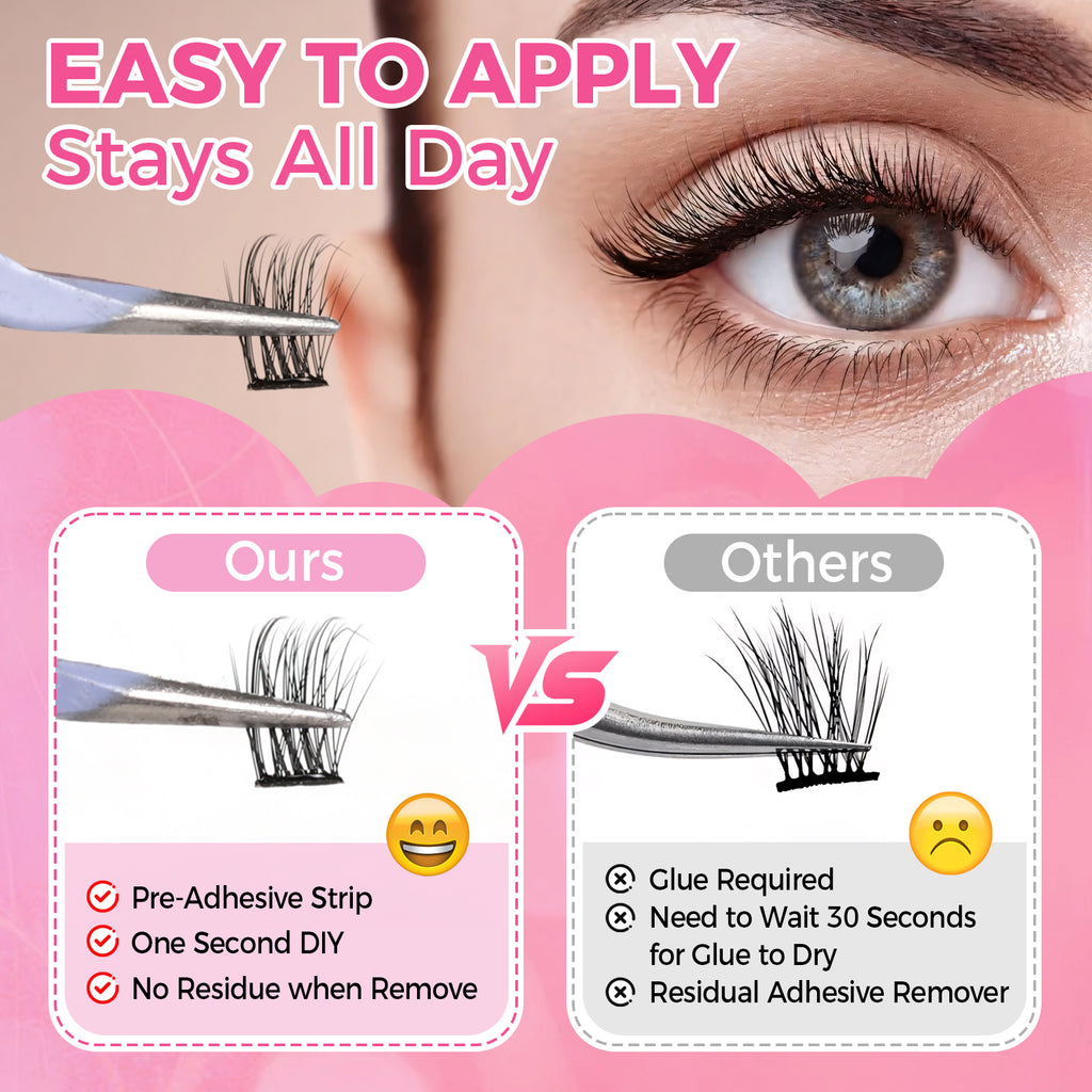 JINYANHUA Self-Stick Lashes - Rain Fan