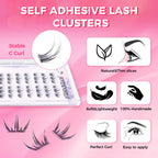 JINYANHUA Self-Stick Lashes - Summer Blue Tears 2