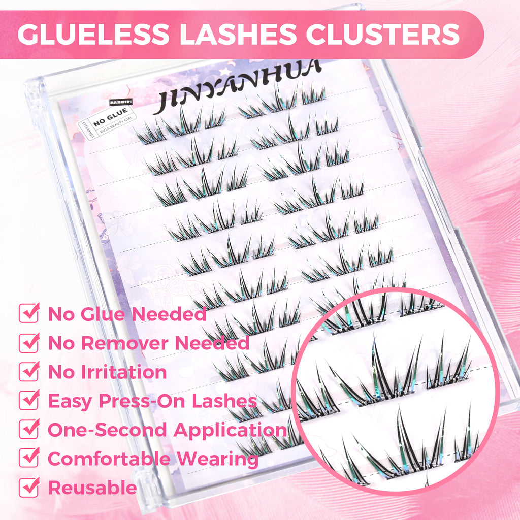 JINYANHUA Self-Stick Lashes - Summer Blue Tears 2