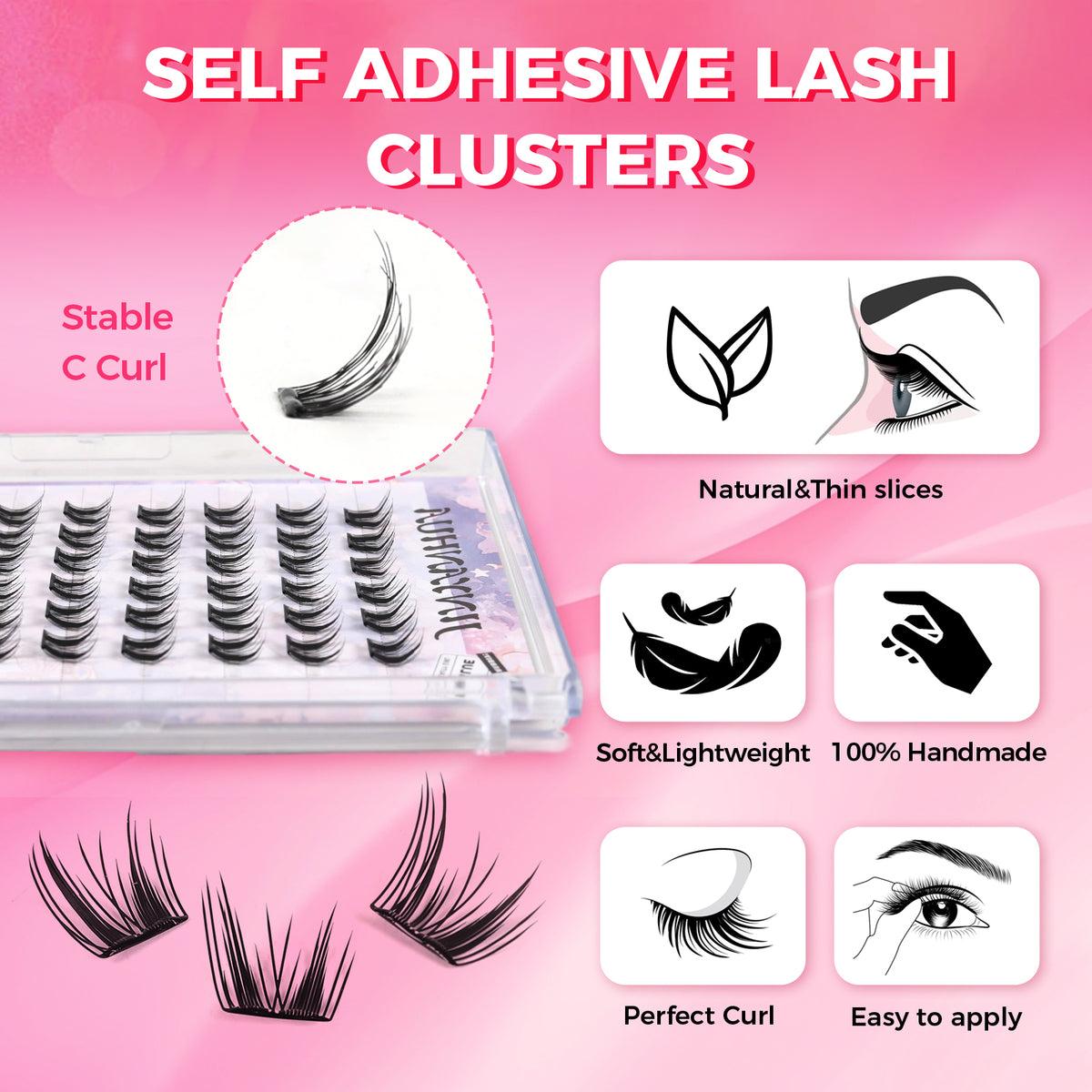 JINYANHUA Self-Stick Lashes - Big Baby