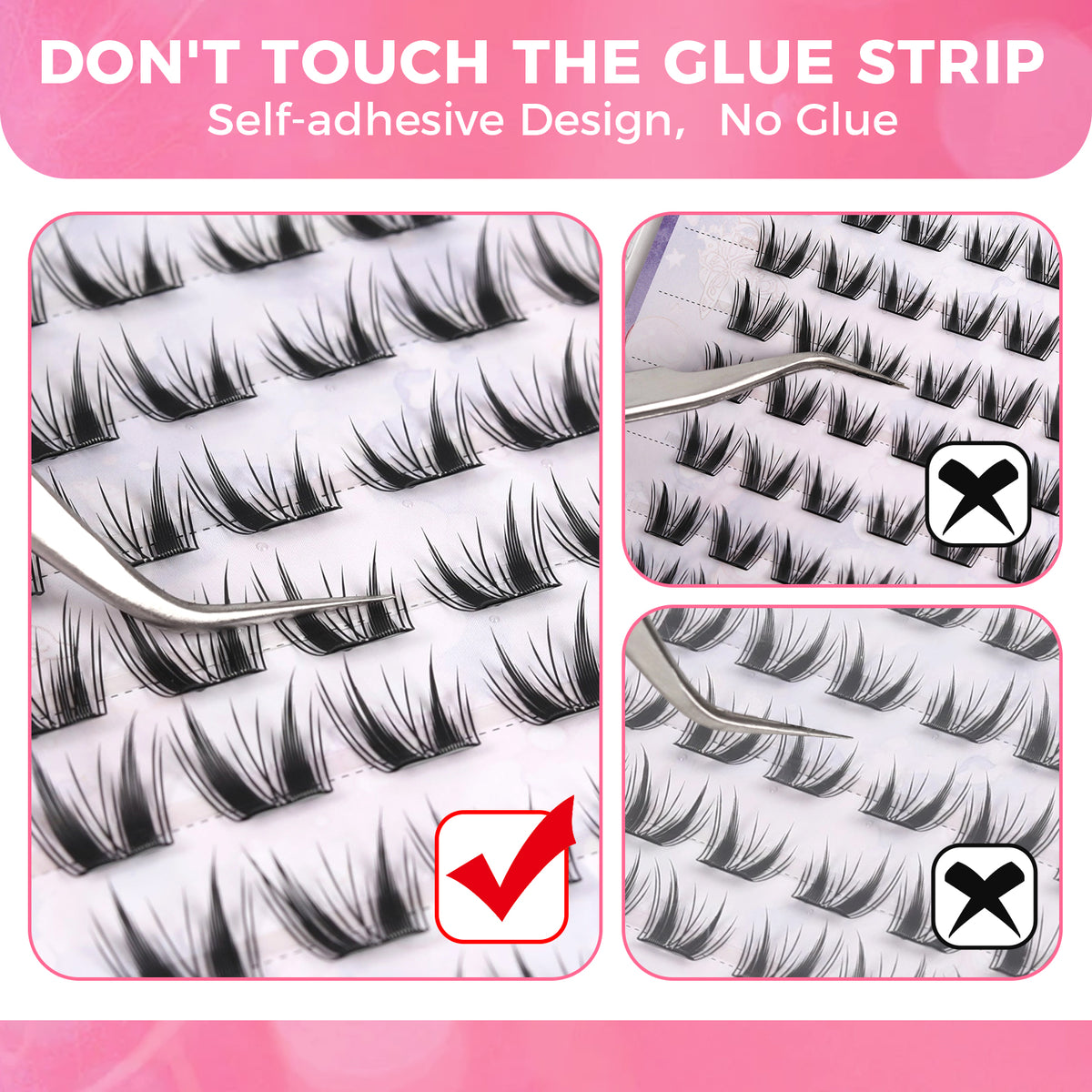JINYANHUA Self-Adhesive Eyelashes - Big Baby