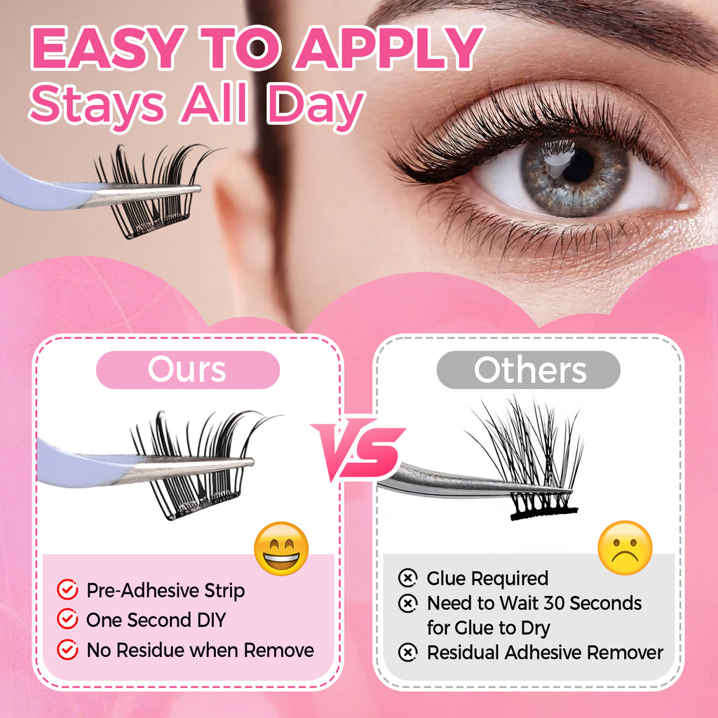 JINYANHUA Self-Adhesive Eyelashes - Big Baby