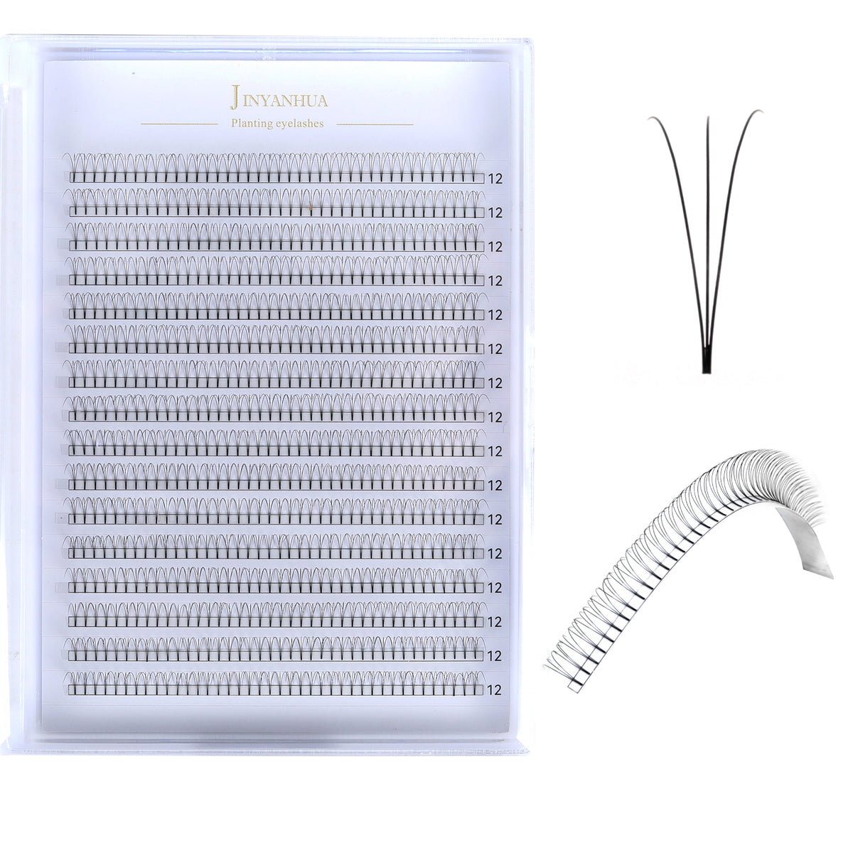 JINYANHUA 3D Single Long 0.07mm Thick Short Stems Large Capacity