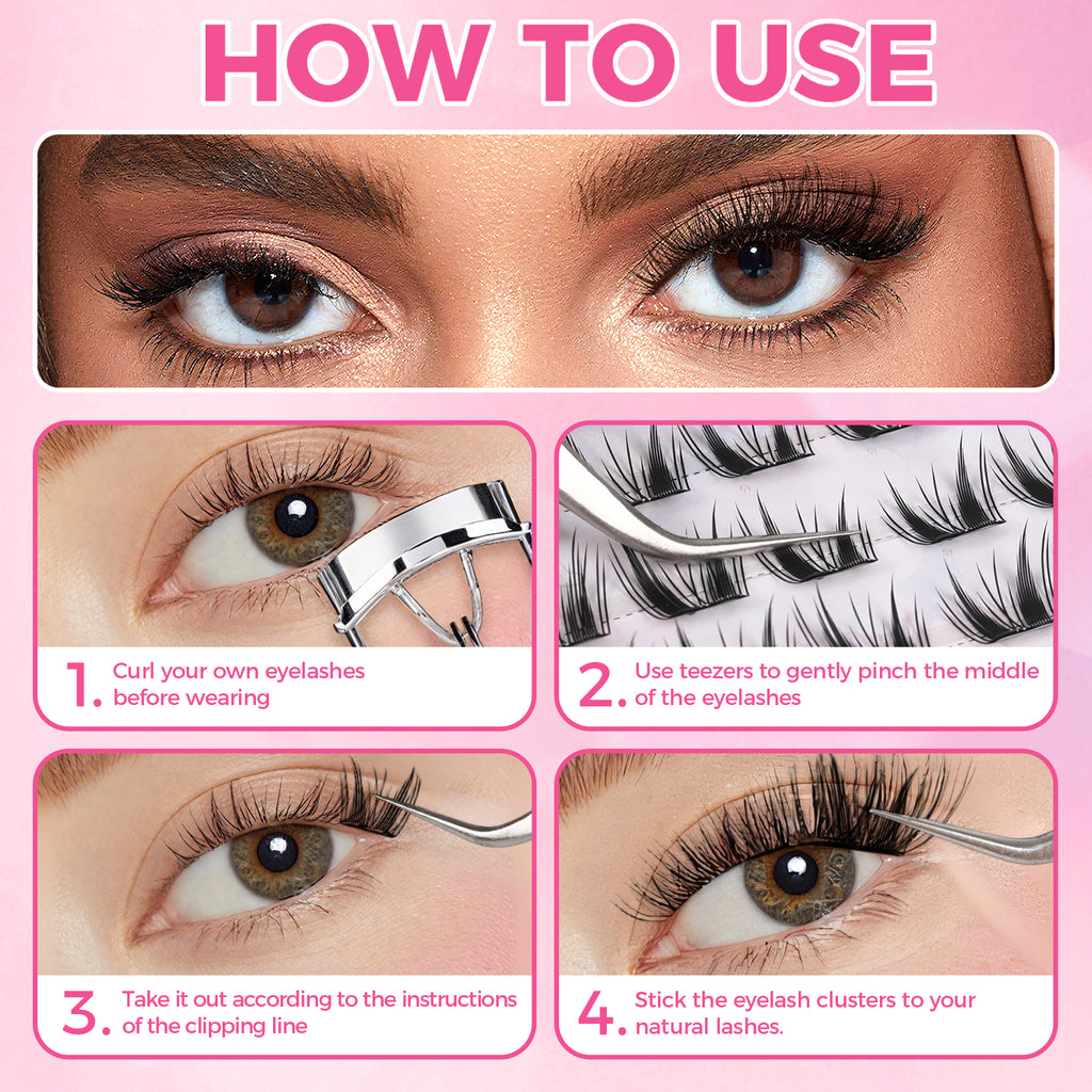JINYANHUA Self-Adhesive Eyelashes - Big Baby