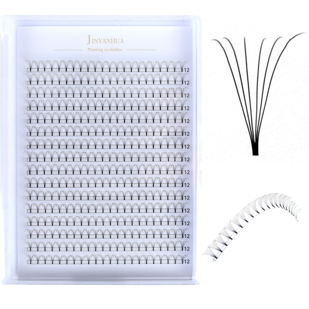 JINYANHUA 6D Single Long 0.07mm Thick Short Stems Large Capacity