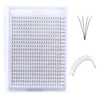 JINYANHUA 8-15mm Mixed Long & Short Stalks 0.07mm 4D Flat Tip Large Capacity