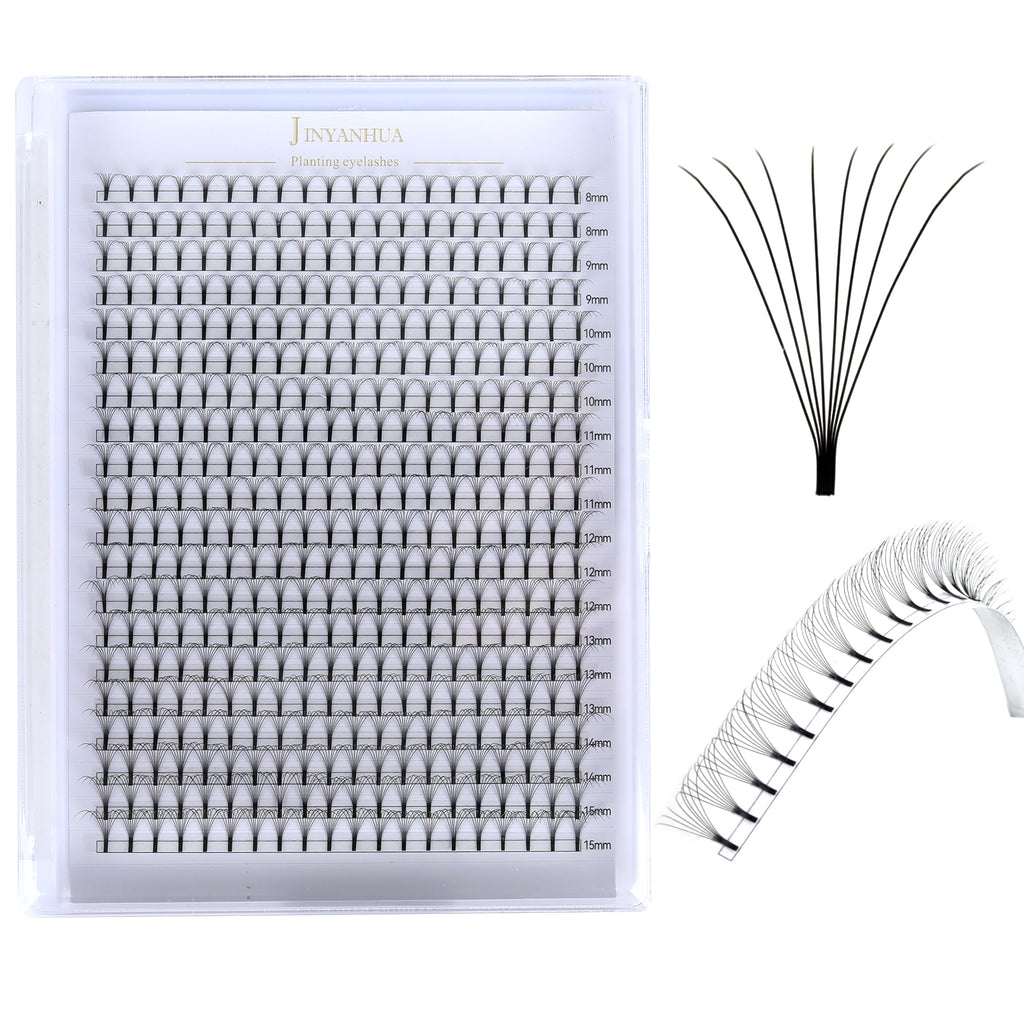 JINYANHUA 8-15mm Mixed Long Stems 0.07mm 8D Large Capacity