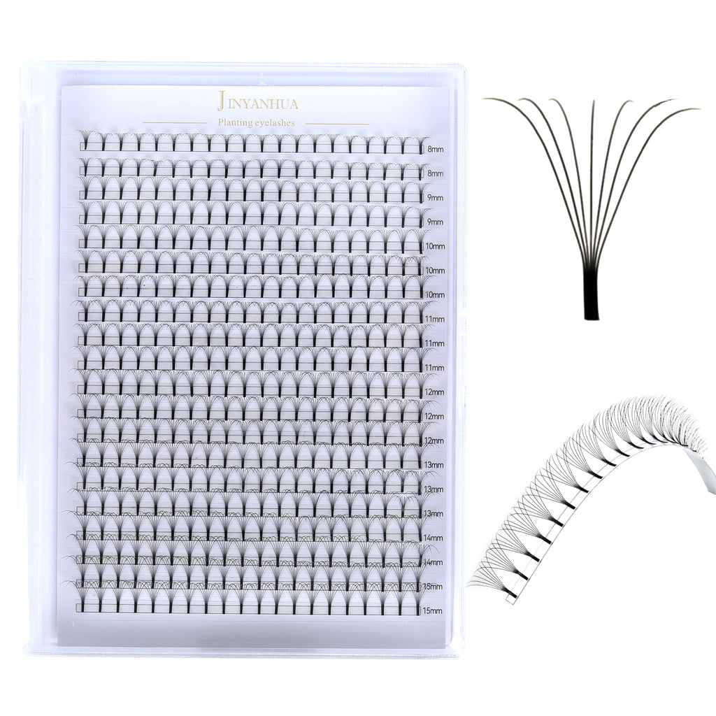 JINYANHUA 8-15mm Mixed Long Stems 0.07mm 7D Large Capacity