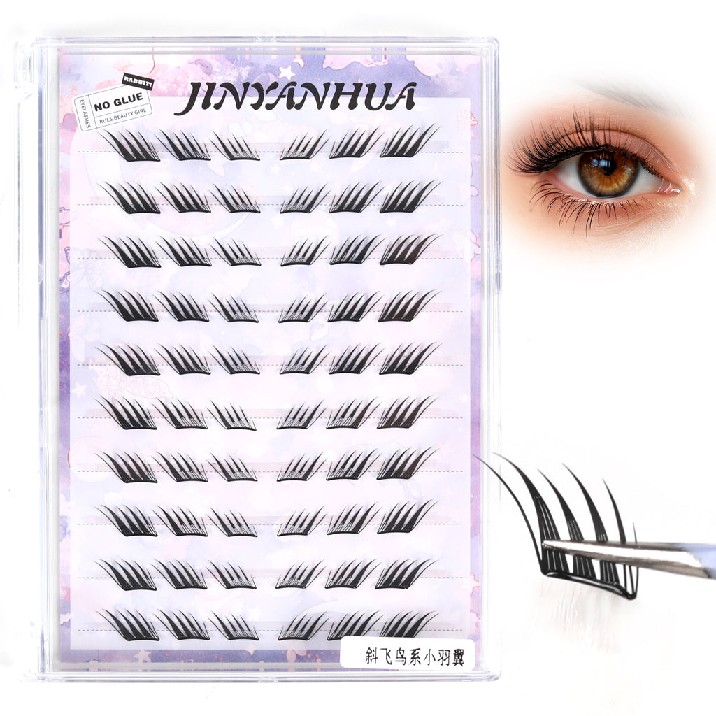 JINYANHUA Self-Stick Lashes - Diagonal Flying Bird Series Small Wings