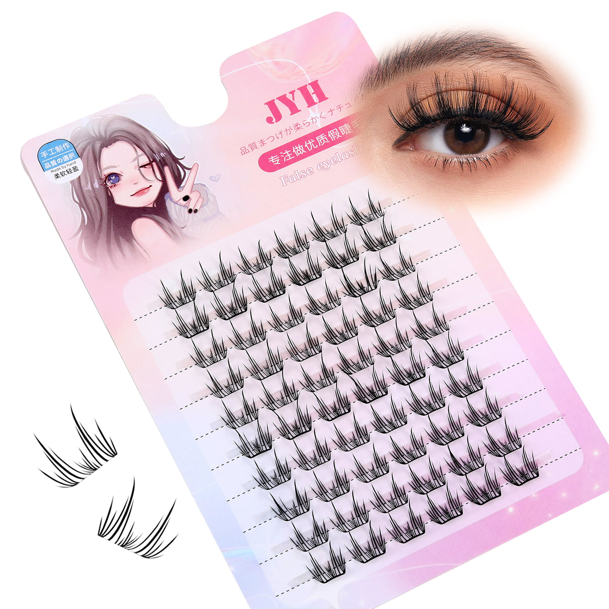JINYANHUA Pink Laser Card-Dandelion