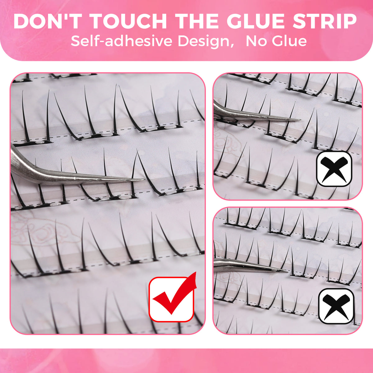 JINYANHUA Self-Stick Lashes - Girl Group 2.0