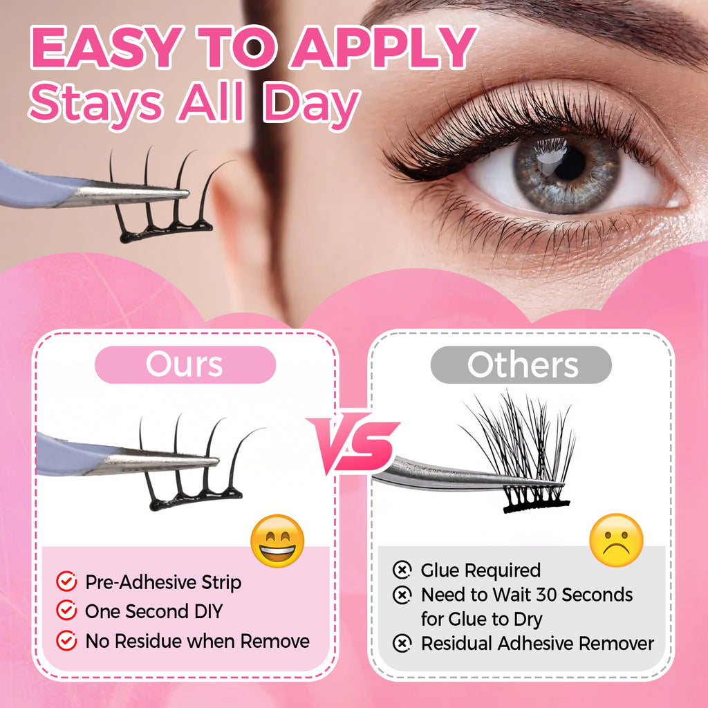 JINYANHUA Self-Stick Lashes - Girl Group 2.0