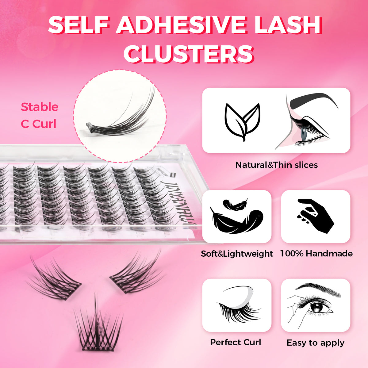 JINYANHUA Self-Stick Lashes - Trilogy
