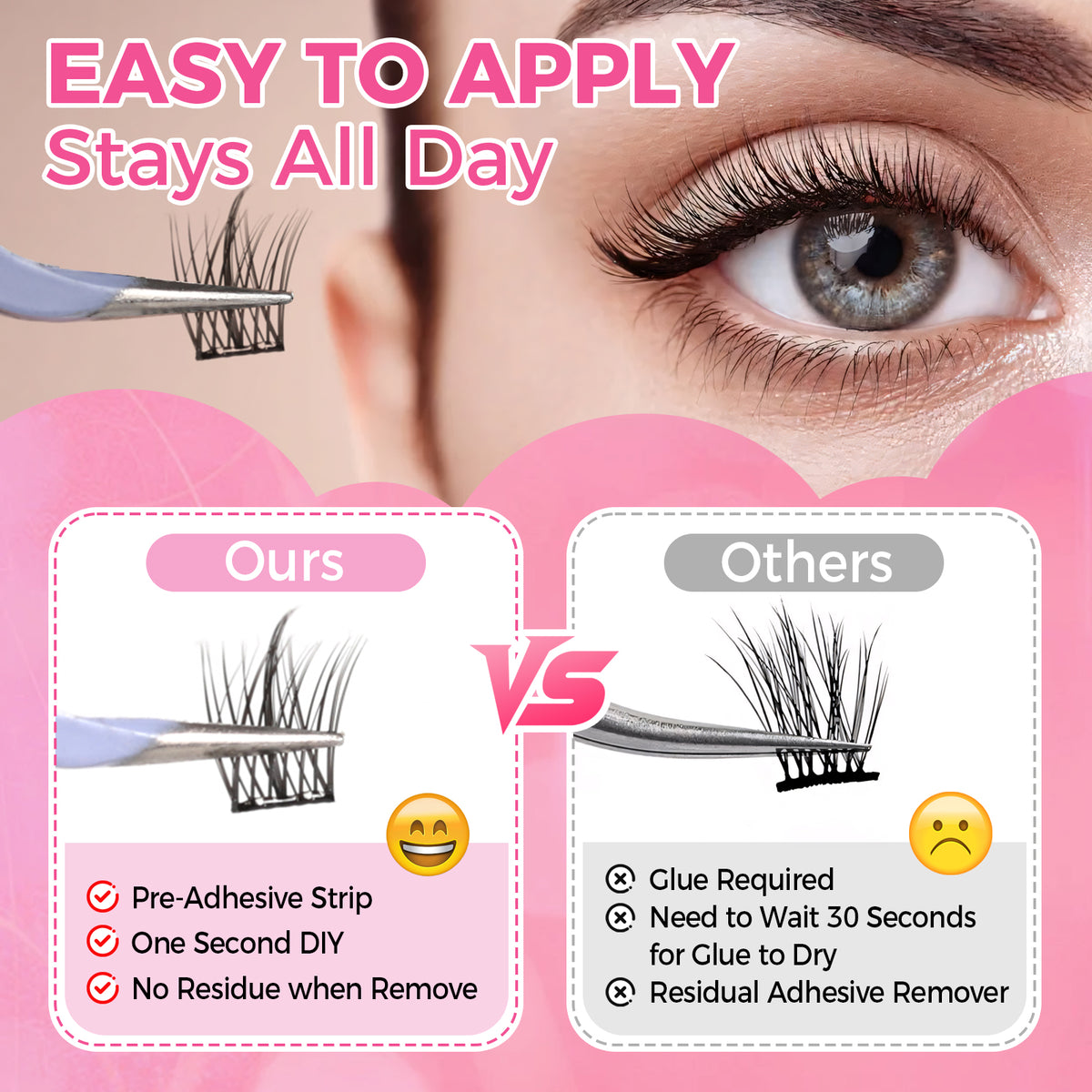 JINYANHUA Self-Stick Lashes - Trilogy