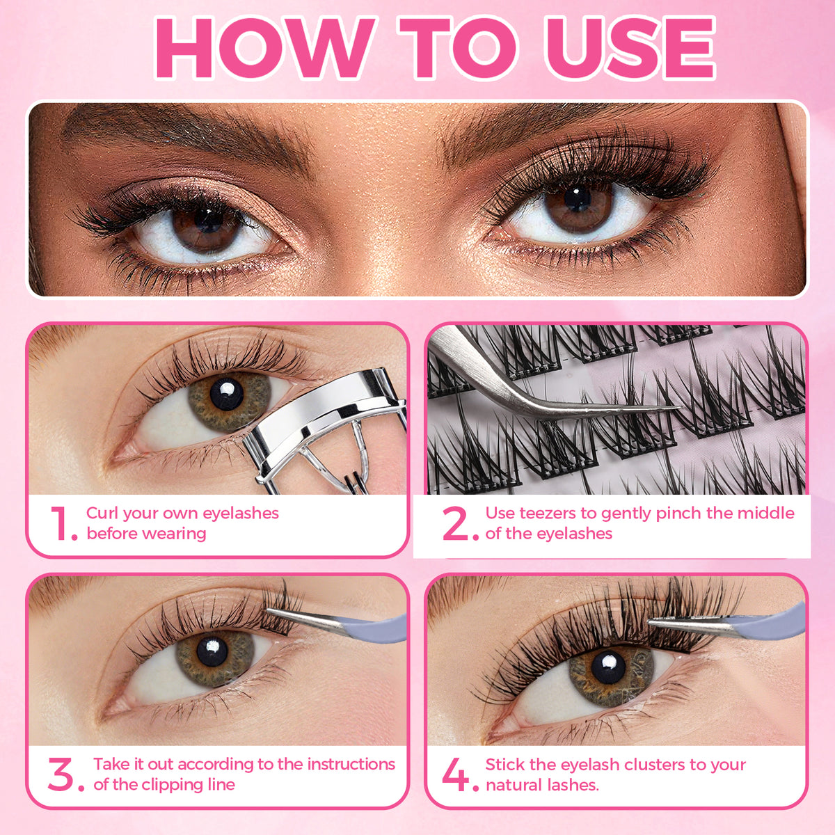 JINYANHUA Self-Stick Lashes - Trilogy