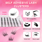 JINYANHUA Self-Stick Lashes - Mermaid Fishtail