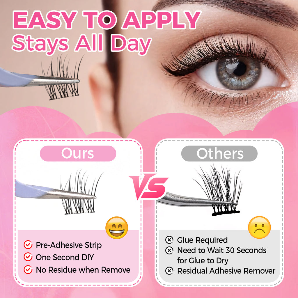 JINYANHUA Self-Stick Lashes - Mermaid Fishtail