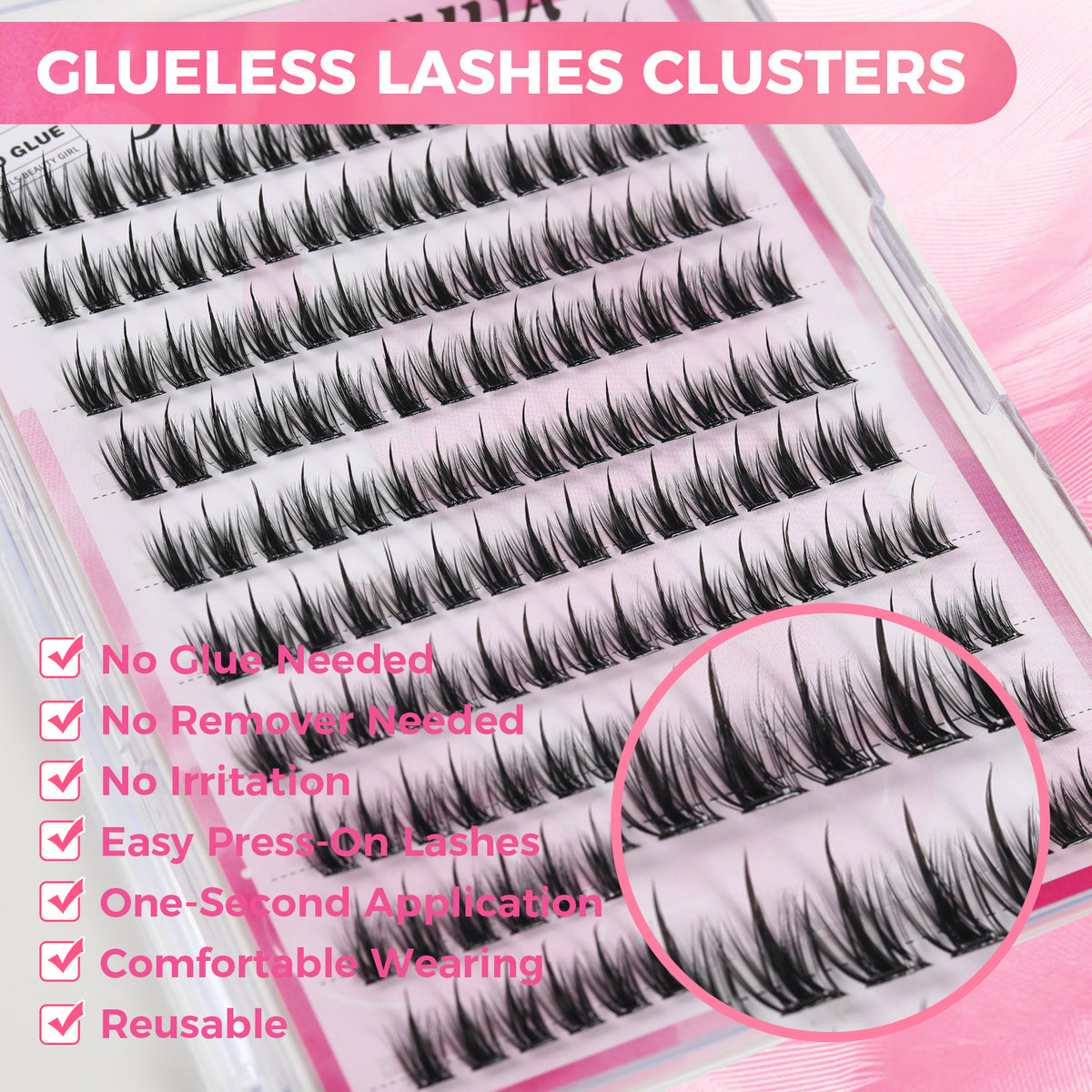 JINYANHUA Self-Stick Lashes - Wheat Ear