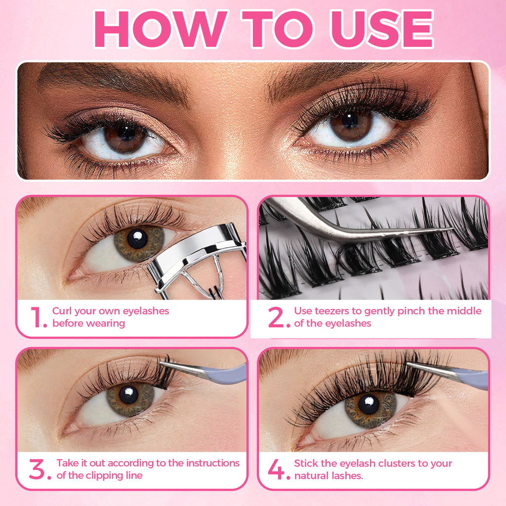 JINYANHUA Self-Stick Lashes - Wheat Ear