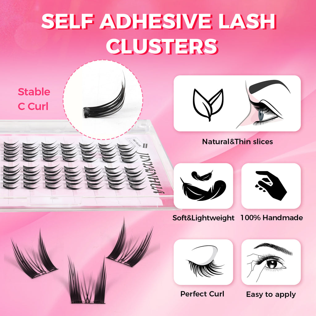 JINYANHUA Self-Stick Lashes - Dense Cat