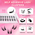 JINYANHUA Self-Stick Lashes - Dense Cat