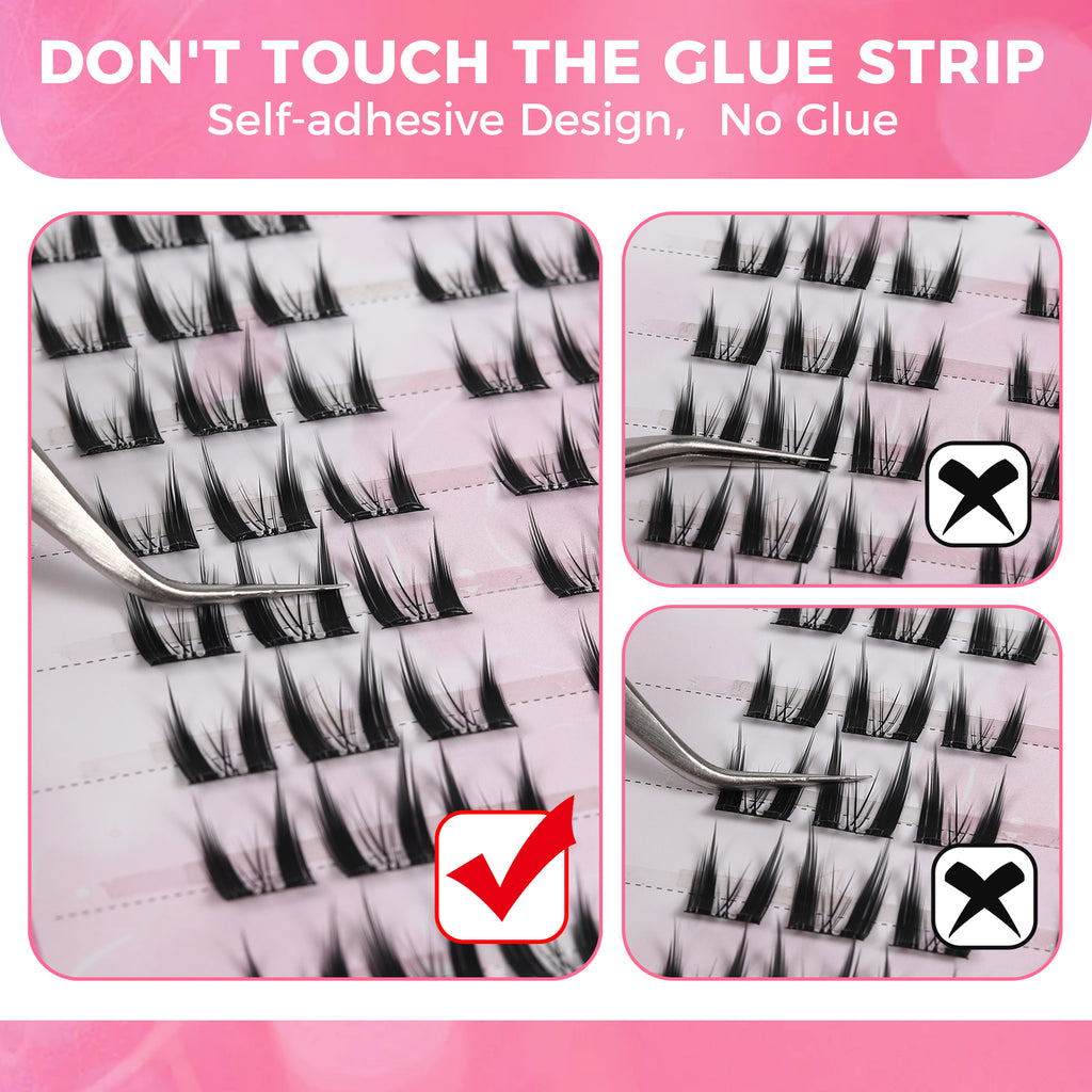 JINYANHUA Self-Stick Lashes - Dense Cat