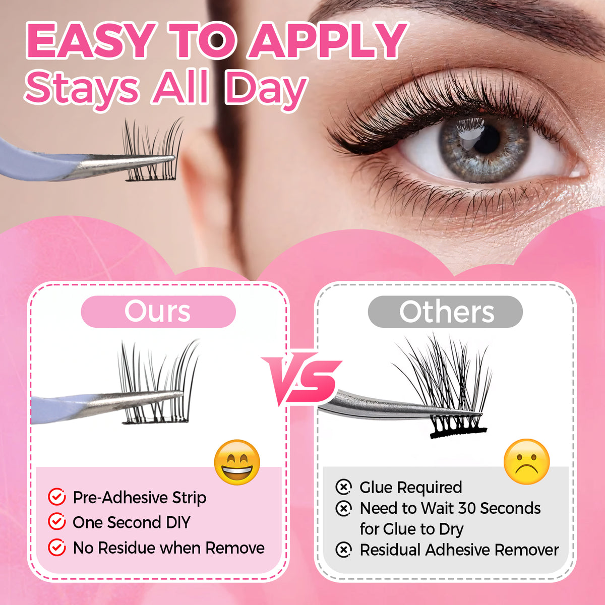 JINYANHUA Self-Stick Lashes - Cat Spirit