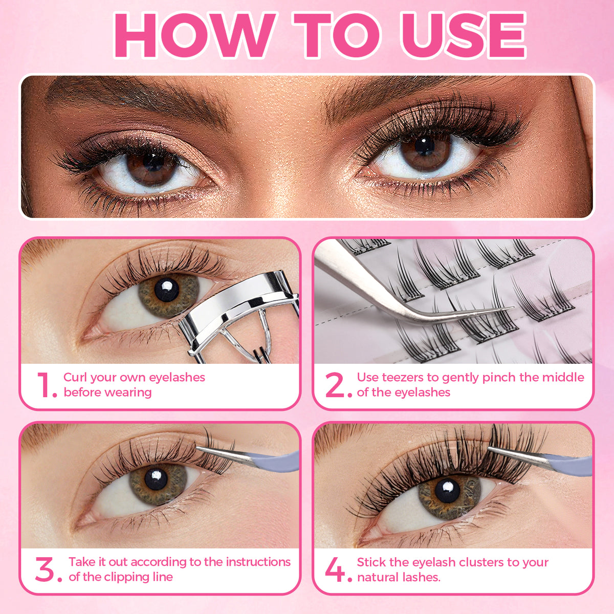 JINYANHUA Self-Stick Lashes - Cat Spirit