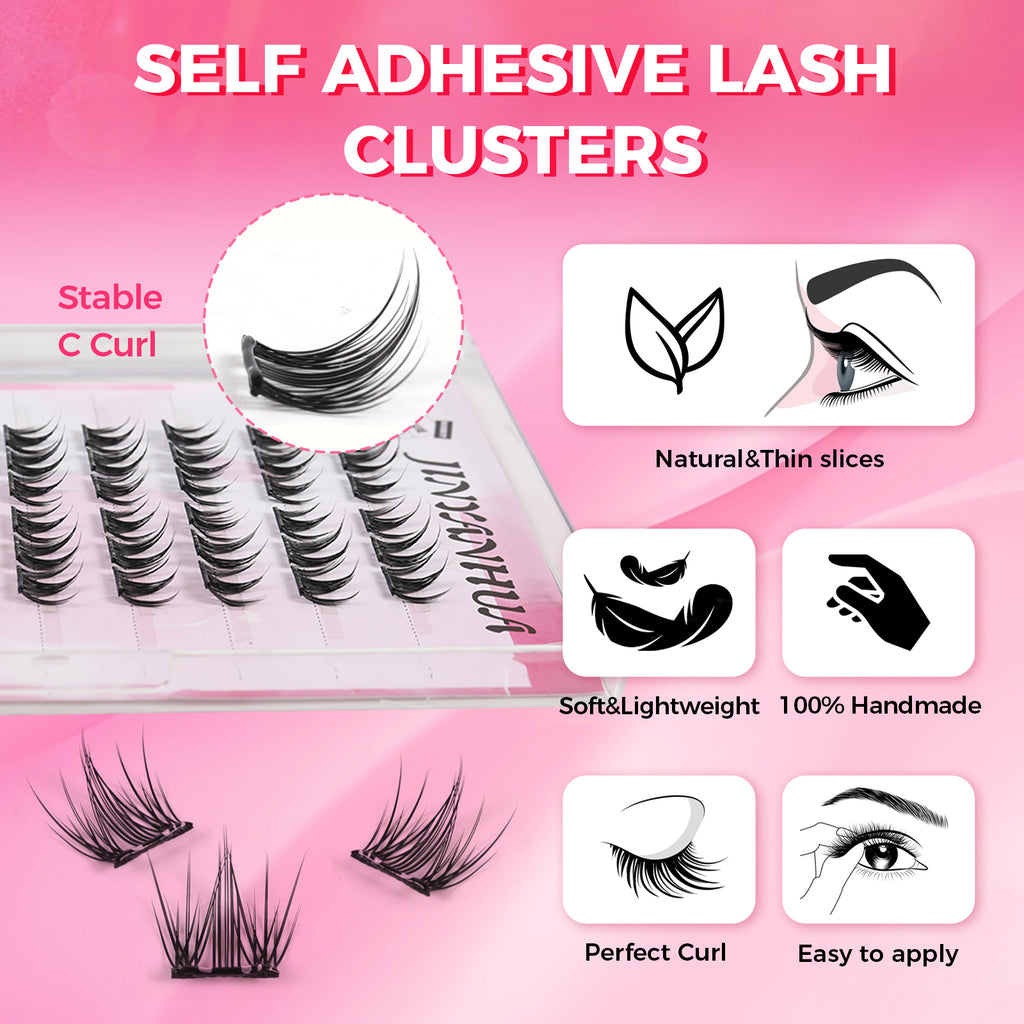 JINYANHUA Self-Stick Lashes - Ice Mountain Flower Sea