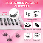 JINYANHUA Self-Stick Lashes - Ice Mountain Flower Sea