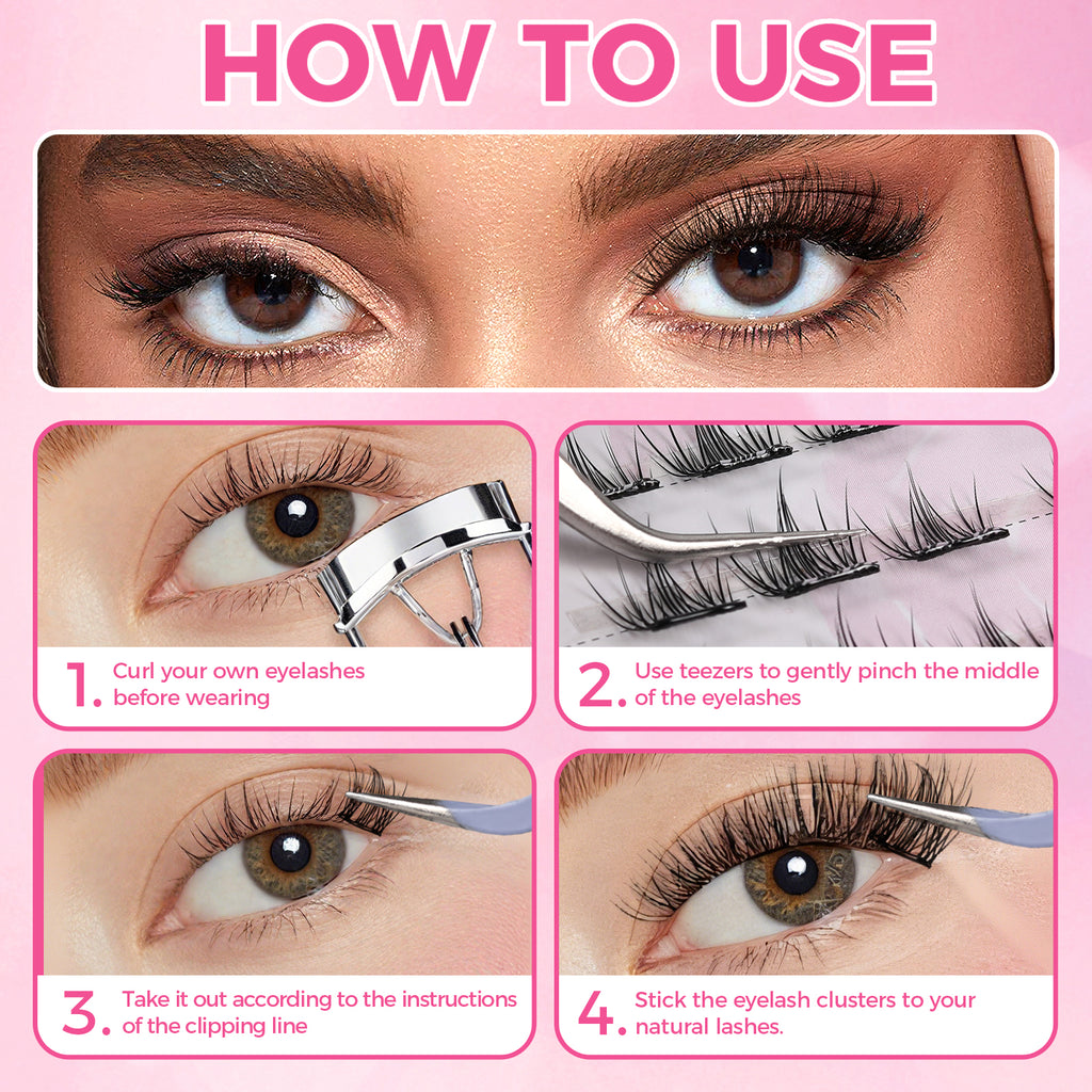 JINYANHUA Self-Stick Lashes - Ice Mountain Flower Sea