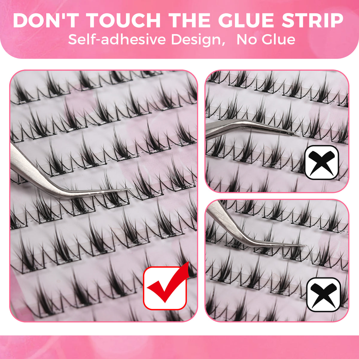 JINYANHUA Self-Stick Lashes - Cloud
